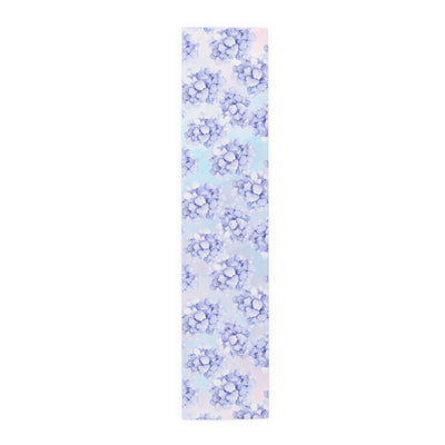Spring Table Runner / Cotton or Poly / Blue, Pink and Purple Table Runner with Hydrangea Flowers / Mother's Day Present / Hostess Gift for Easter / Summer Home Decor