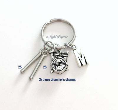 Graduation Gift for Band Student Keychain / Class of 2023 Music Present / Musician Grad Drummer Key Chain / Graduate Keyring / him her teen