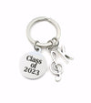 Graduation Gift for Band Student Keychain / Musician Class of 2023 Graduate Key Chain / Music Degree Grad Present / Treble note Keyring / Other years available