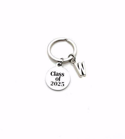 Class of 2025 Key Chain, or 2022 2023 2024, Grad KeyChain, Gift for Graduate Present, Graduation Keyring, High School College University
