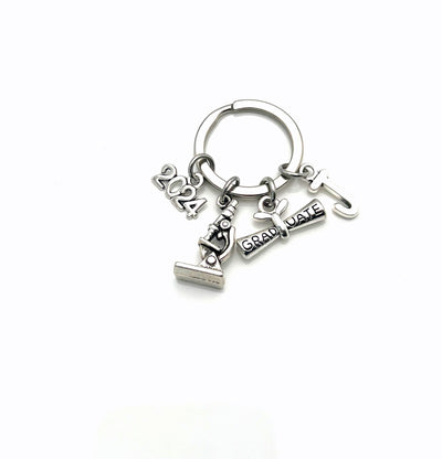 2024 Graduation Gift for Scientist Key Chain, Him or Her Keychain, Lab Technician Keyring, Tech Science Degree BSC Researcher Biologist Grad