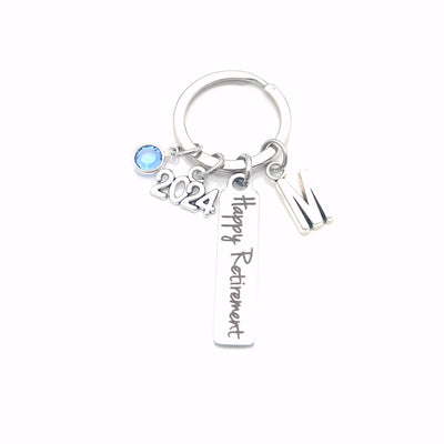 2024 Retirement Keychain / Retirement Gift for Women Key Chain / Coworker Keyring / Gift for Boss present / Co-worker Gift Quote bar Men