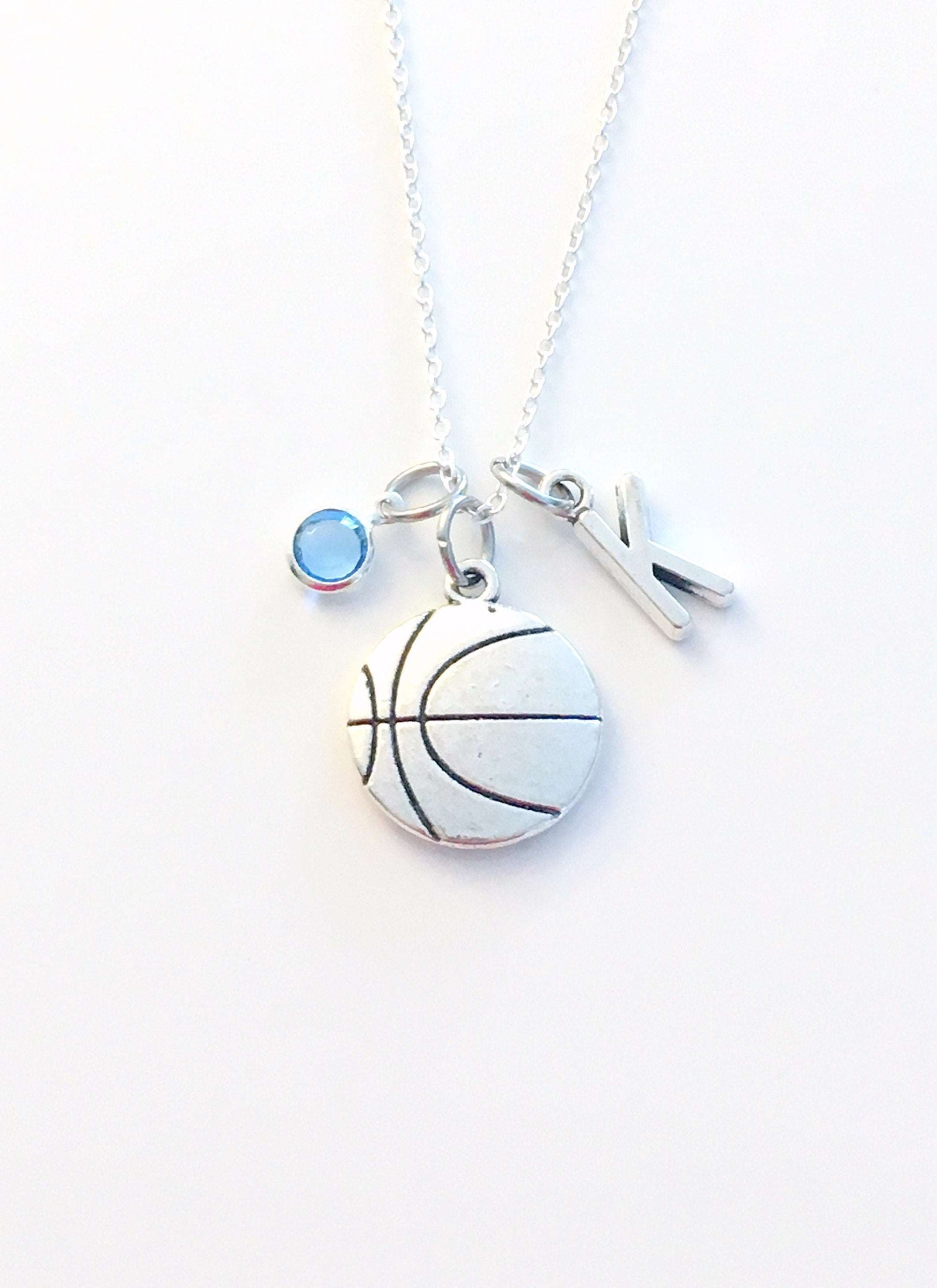 Personalized Basketball With Gold Engraved Charm Necklace, Girls Basketball  Necklace, Basketball Gift, Sports Necklace, Basketball Pendant - Etsy