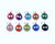 Dog Charm Pendant / Add on purchase for Bangle, Necklace, or Keychain / Glitter Enamel Bone Pendant / Pink Purple Blue Orange Green or Black