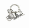 Computer Science Graduation Keychain, 2023 Gift for Software Engineer Student Grad Laptop Key Chain Keyring Initial man men women charm