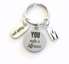 Volunteer Appreciation Keychain, You make a Difference Key Chain, Gift for Thank you Present,  Daycare teacher keyring, Gratitude Gift