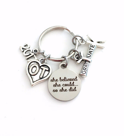 2023 Graduate Charm, Graduation Scroll Pendant, Mortarboard Cap 2024 Silver for Keychain, Bracelet or Necklace, add to any of my listings