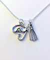 Water Sports Charm Add on to listing single Pendant Silver Swimmers Mom, Go Team Scuba Fin Mask Swimming Swim Surfer Surfing Synchronized