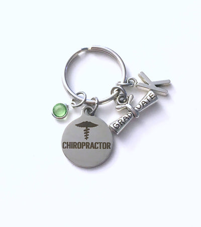 Chiropractor KeyChain, Gift for Chiropractic Graduation Present, Graduation Key Chain, Graduate Keyring, Chiropractor present, women men her