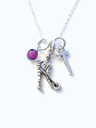 Ringette Jewelry, 16" Ringette Necklace, Girl's Birthday Present, Gift for Ringette Player, Silver Charm Pendant, Year End Team Teammate Gift