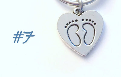 New Mom Charm, Silver Baby Charm You choose Stork Charm, Baby Clothes Charm, Baby Foot, Special Mom Charm, Baby Carriage Charm, Double Heart