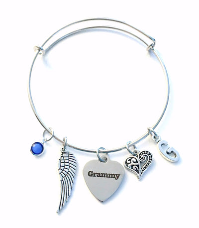 ONE - Grandmother Charm, Add on 1 single Pendant, Silver Grandma Mimi Grammy, Much Loved Nana World's Best Granny Jewelry Grammie Grammy DIY