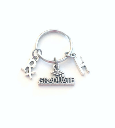 Rx Graduation Present 2023 Pharmacy Keychain, Gift for Pharmacist Graduate 2023 Key Chain Grad Keyring with Initial letter R x Jewelry 2024
