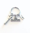 Otolaryngologist Graduation Gift, 2023 ENT Doctor Keychain, Otoscope Key Chain for 2024 Grad Graduate Keyring Initial Ear Scope