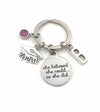 Graduation Gift for her Keychain / 2024 She believed she could so she did Key Chain / Mortarboard Grad Cap Keyring / Graduation Present