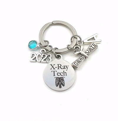 Graduation Gift for X-Ray Tech Keychain / 2023 XRay Grad Key Chain / Radiologic technologist Keyring / Xray Graduate Present / Her Him