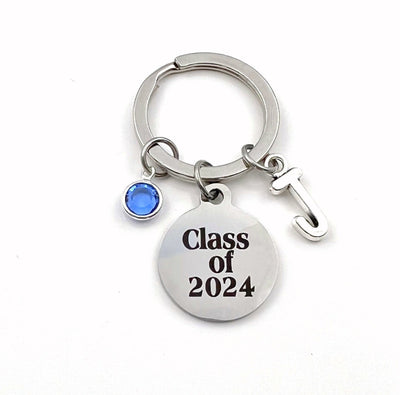 Class of 2024 Key Chain, or 2022 2023 2025, Grad KeyChain, Gift for Graduate Present, Graduation Keyring, High School College University