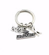 2023 Graduation Key Chain / Gift for Grad Keyring / Graduate Keychain / Grad Present for Student / with letter initial / Class of 2023