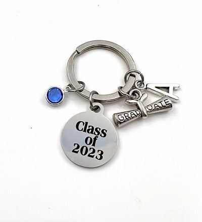 Class of 2023 KeyChain / Graduation Key Chain / Grad Gift for Graduate Keyring / Graduation Scroll Present / High School College / Him Her