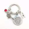 When cardinals appear your loved one is near Keychain / Loss of Mother Key Chain / Sympathy Grieving Present / Memorial Gift Daughter or Son