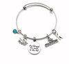 She believed she could so she did Graduation Gift / 2023 Grad Cap Charm Bracelet / School Student Jewelry / Silver Bangle / College for her