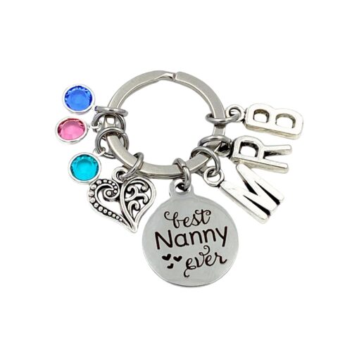 Best Nanny Ever Keychain, Gift for Grandmother