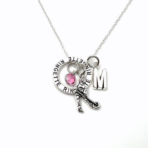 Ringette Player Necklace - Gift for Her