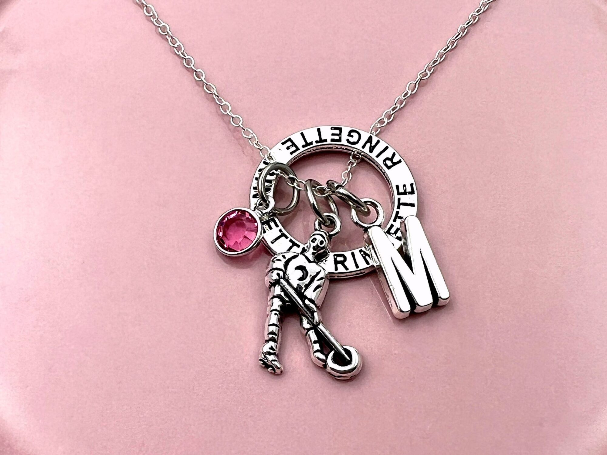 Ringette Player Necklace - Gift for Her - Image 10