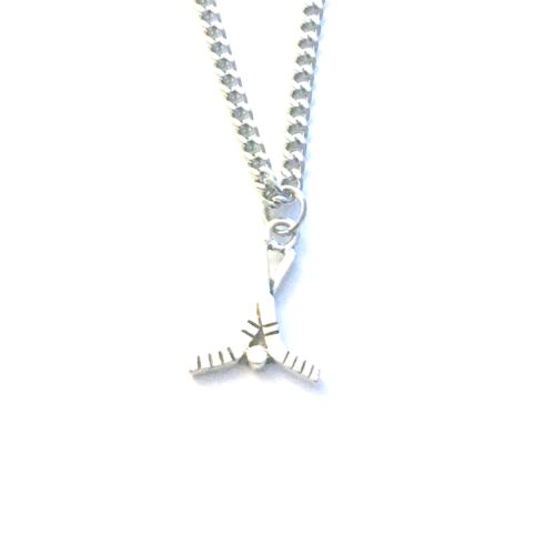 Hockey Necklace for Man, 3mm Stainless Steel Curb Chain