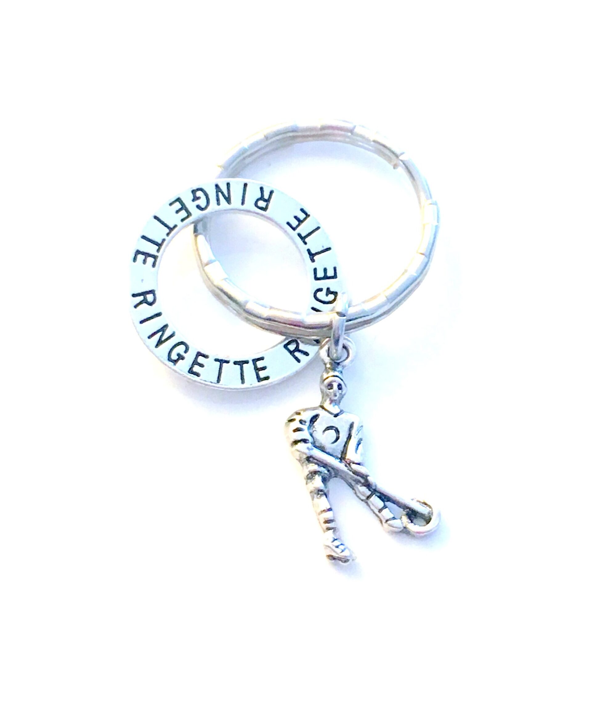 Ringette Keychain, Gift for Ringette Player - Image 4