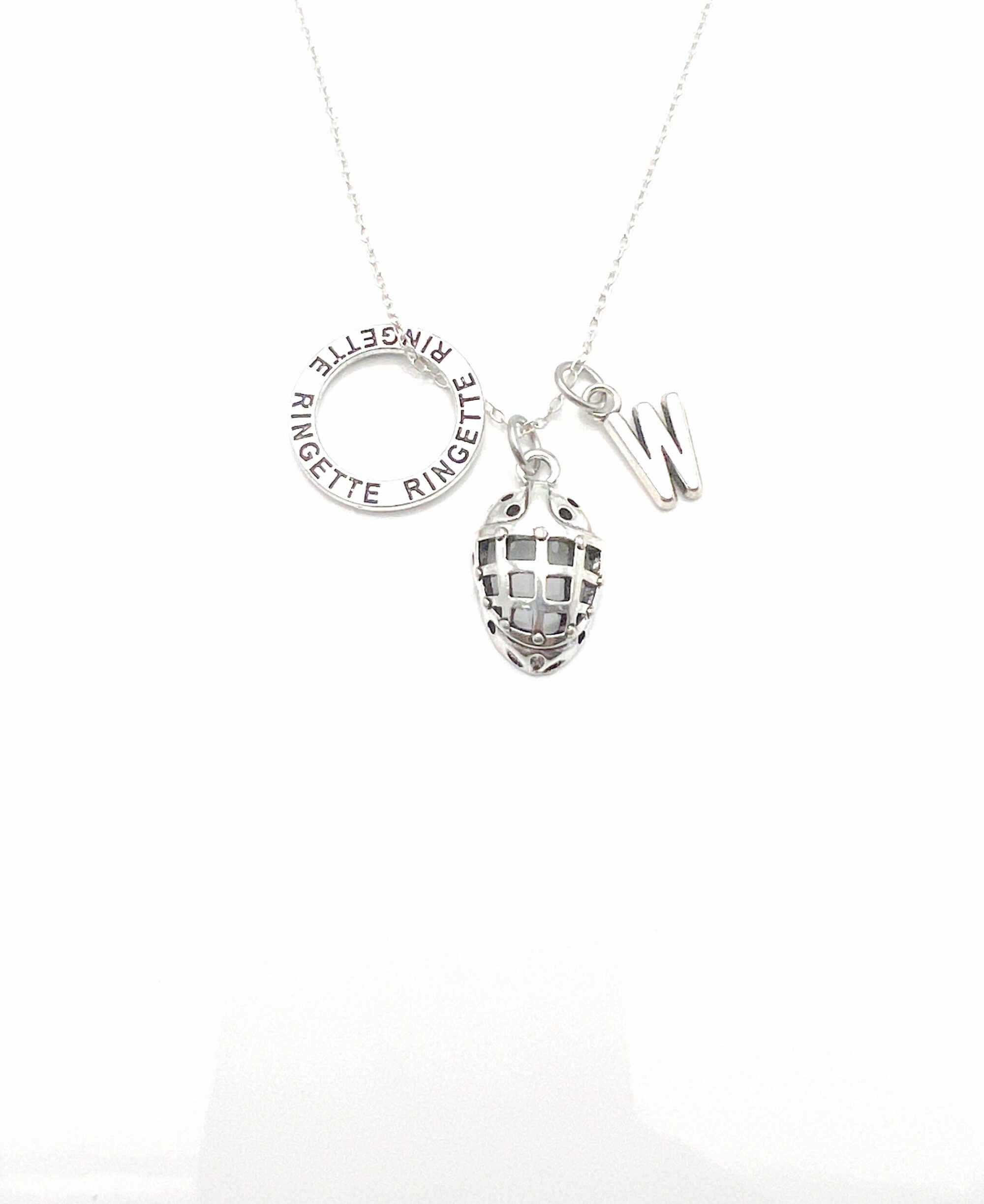 Ringette Goalie Necklace - Gift for Her - Image 5