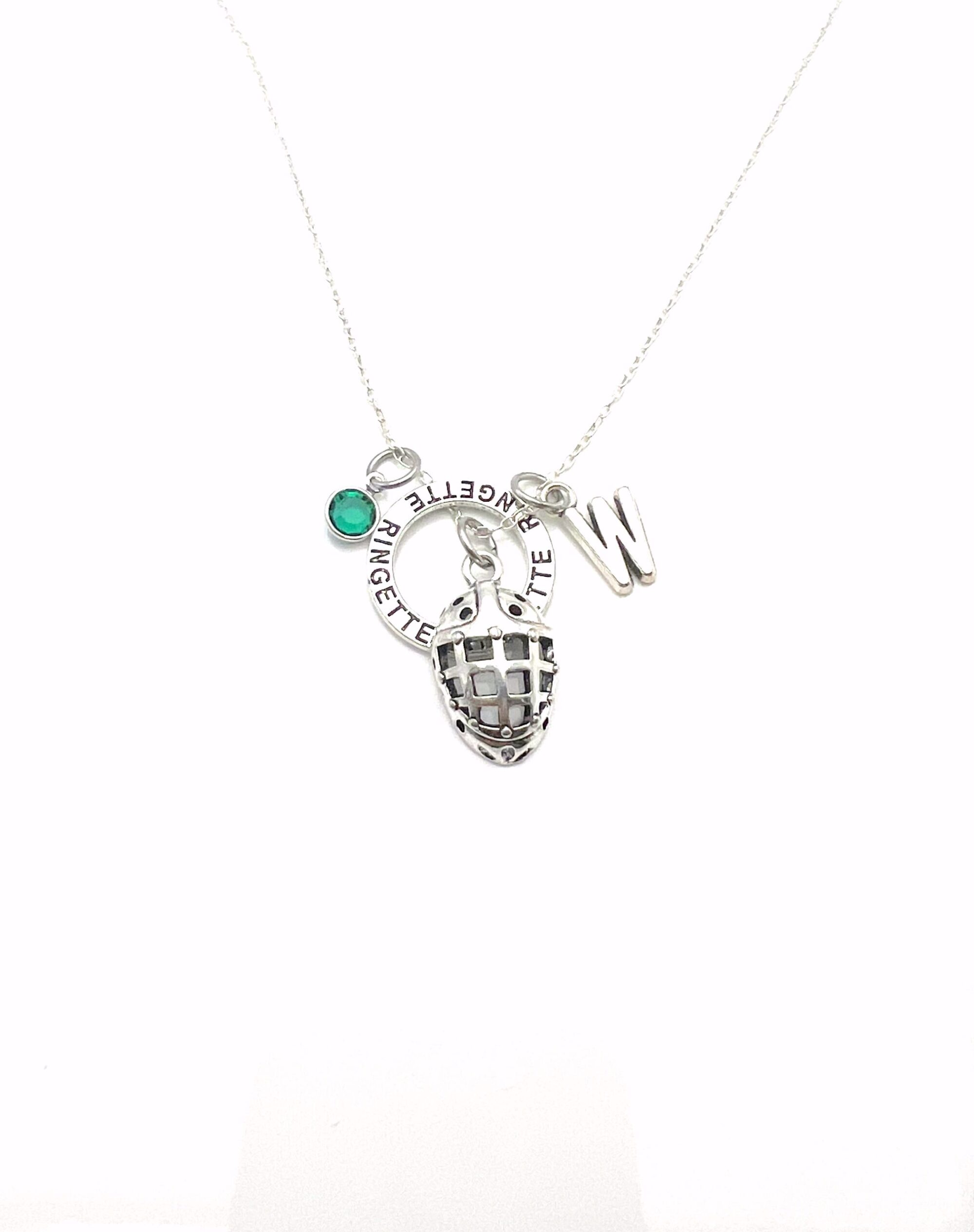 Add an Initial Charm - 1/2" Silver Plated - A - Z - Image 14