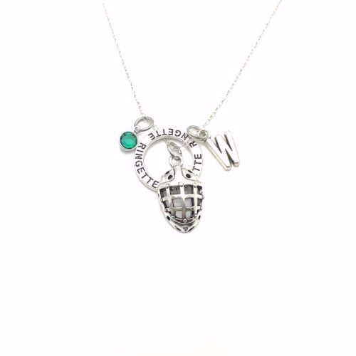 Ringette Goalie Necklace - Gift for Her