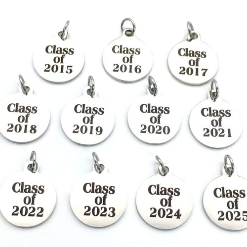 Class of 2025 Charm, 2016 - 2026 Graduation Pendant