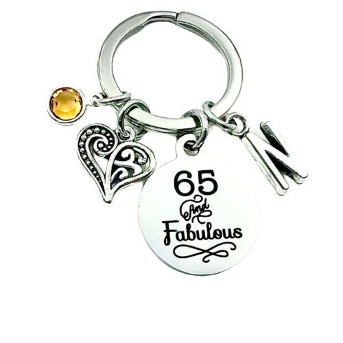 65th birthday gifts for women Keychain