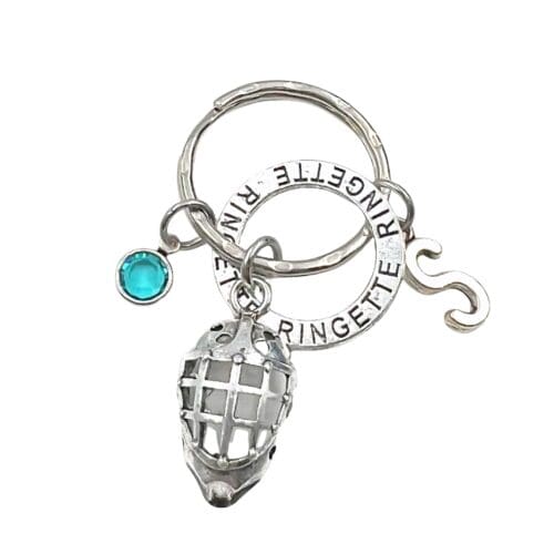 Ringette Goalie Keychain Gift