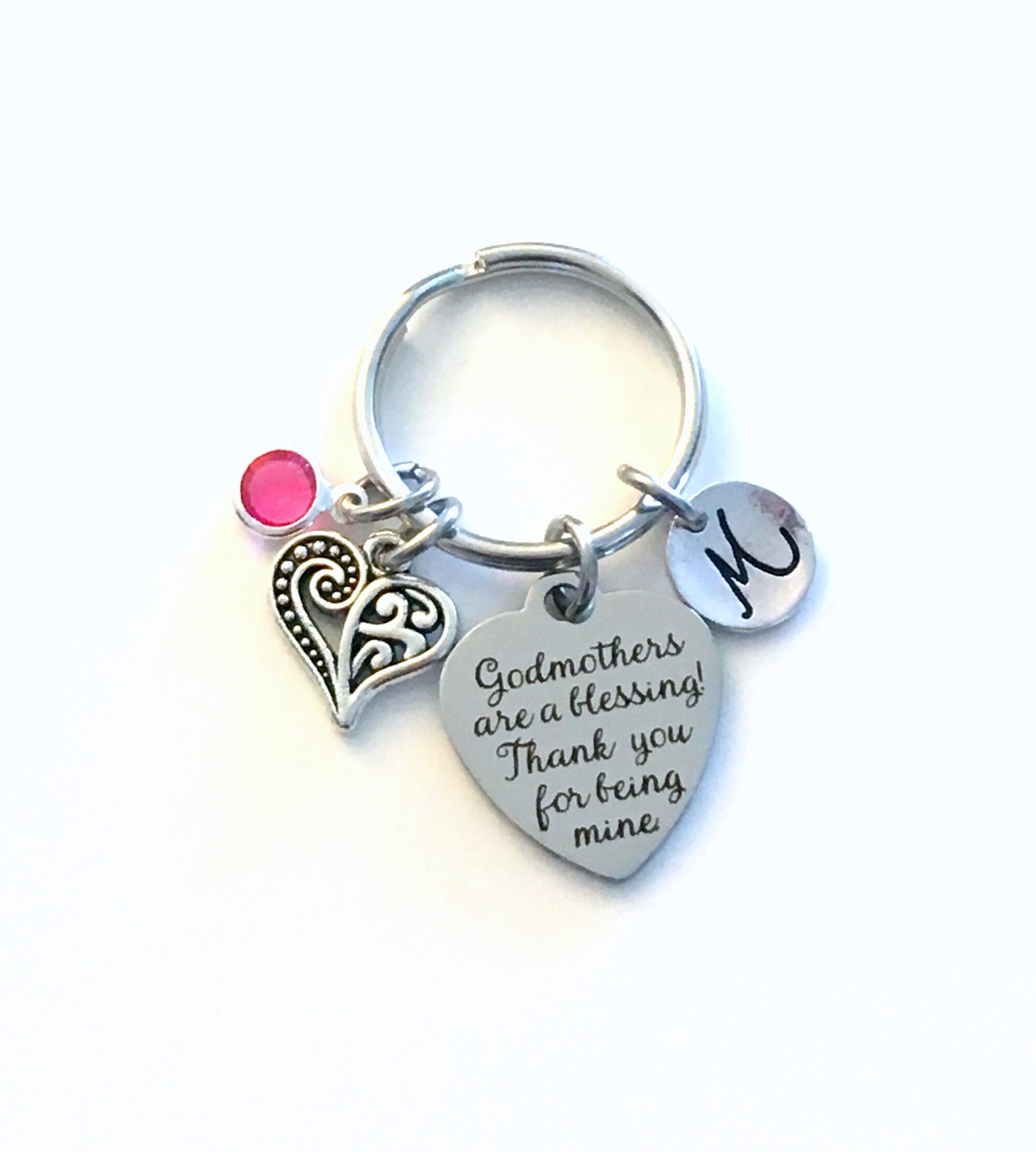 Godmother Gift, Custom Keychain from Goddaughter or Godson