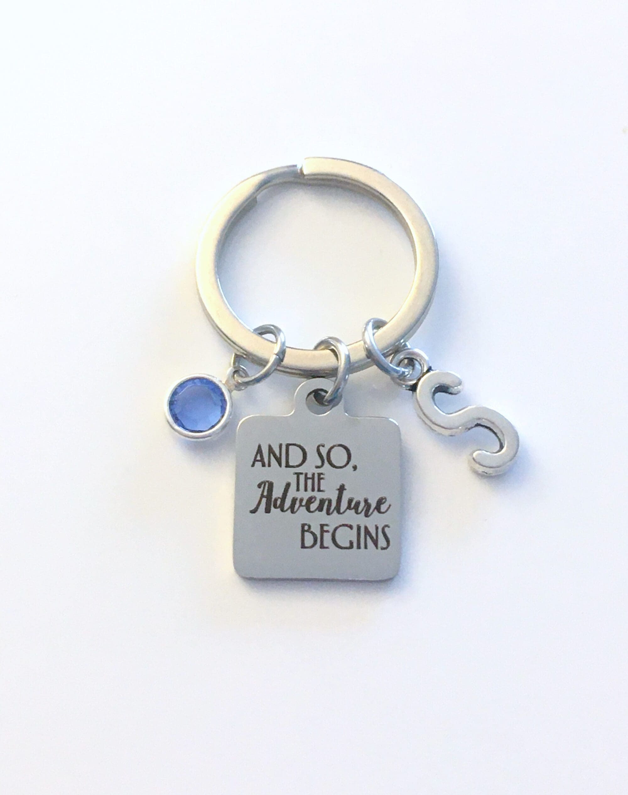 Graduation Gift for Him, And so the adventure begins Keychain - Image 11