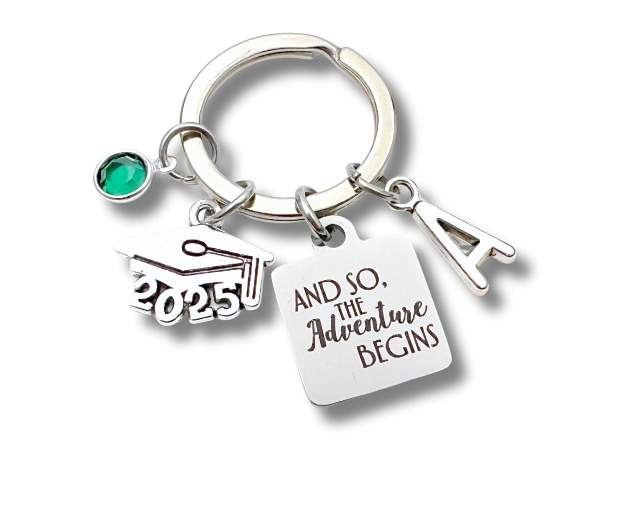 Graduation Gift for her, And so the adventure begins Key Chain