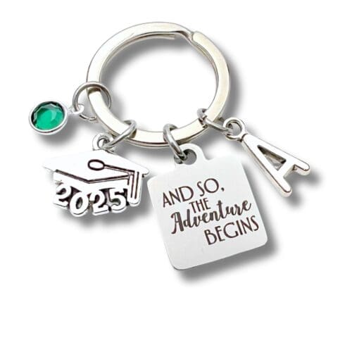 Graduation Gift for her, And so the adventure begins Key Chain