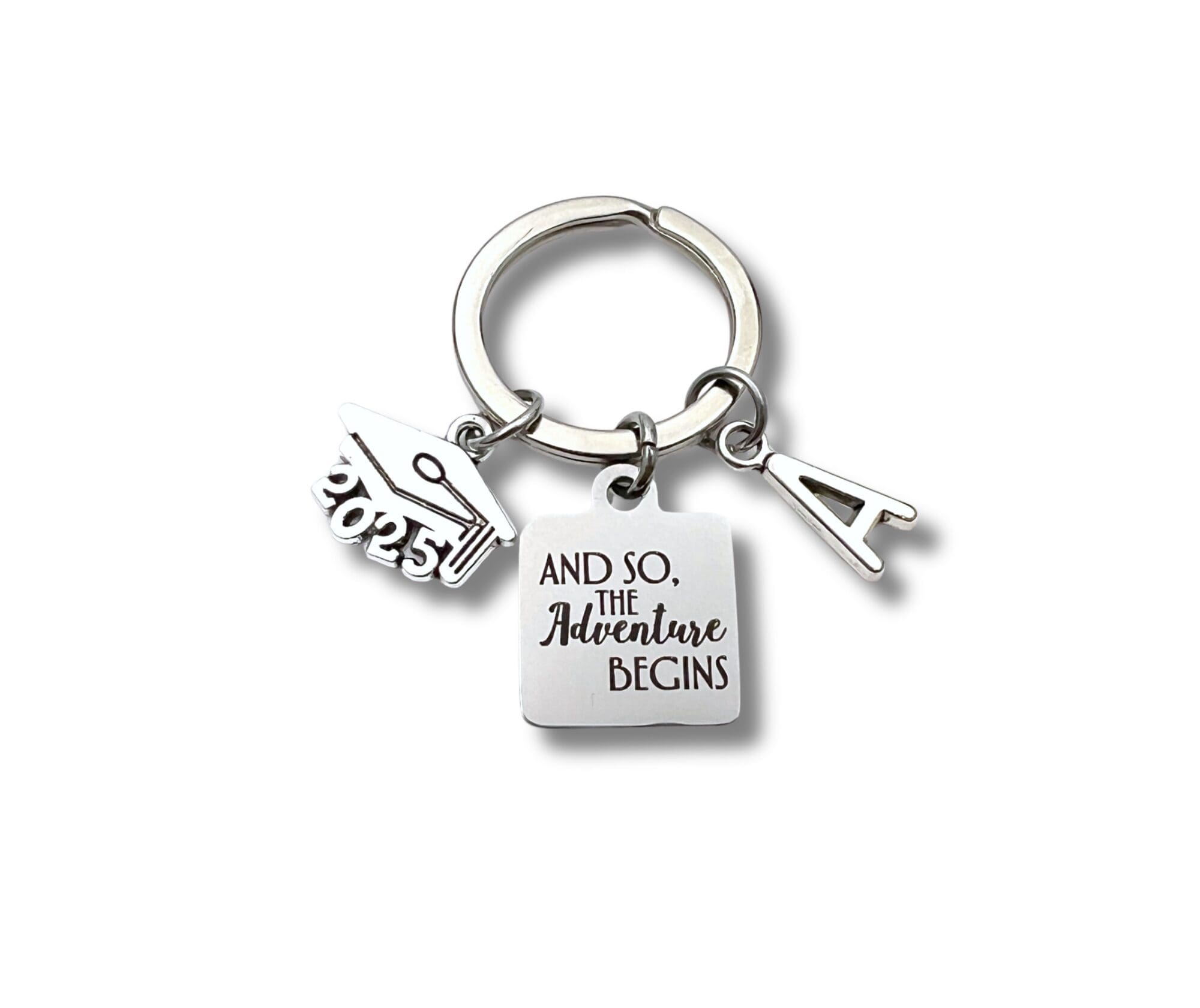 Graduation Gift for Him, And so the adventure begins Keychain