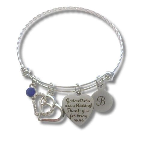 Godmother Gift, Custom Charm Bracelet