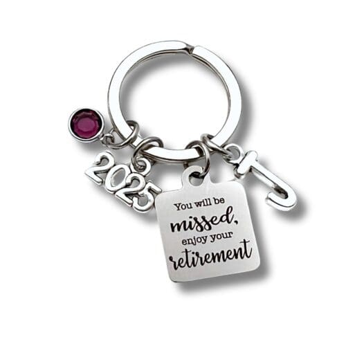 Retirement Gift for Her, You Will Be Missed Keychain