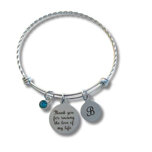 Mother of the Groom Gift, Thank You for Raising the Love of My Life Bracelet