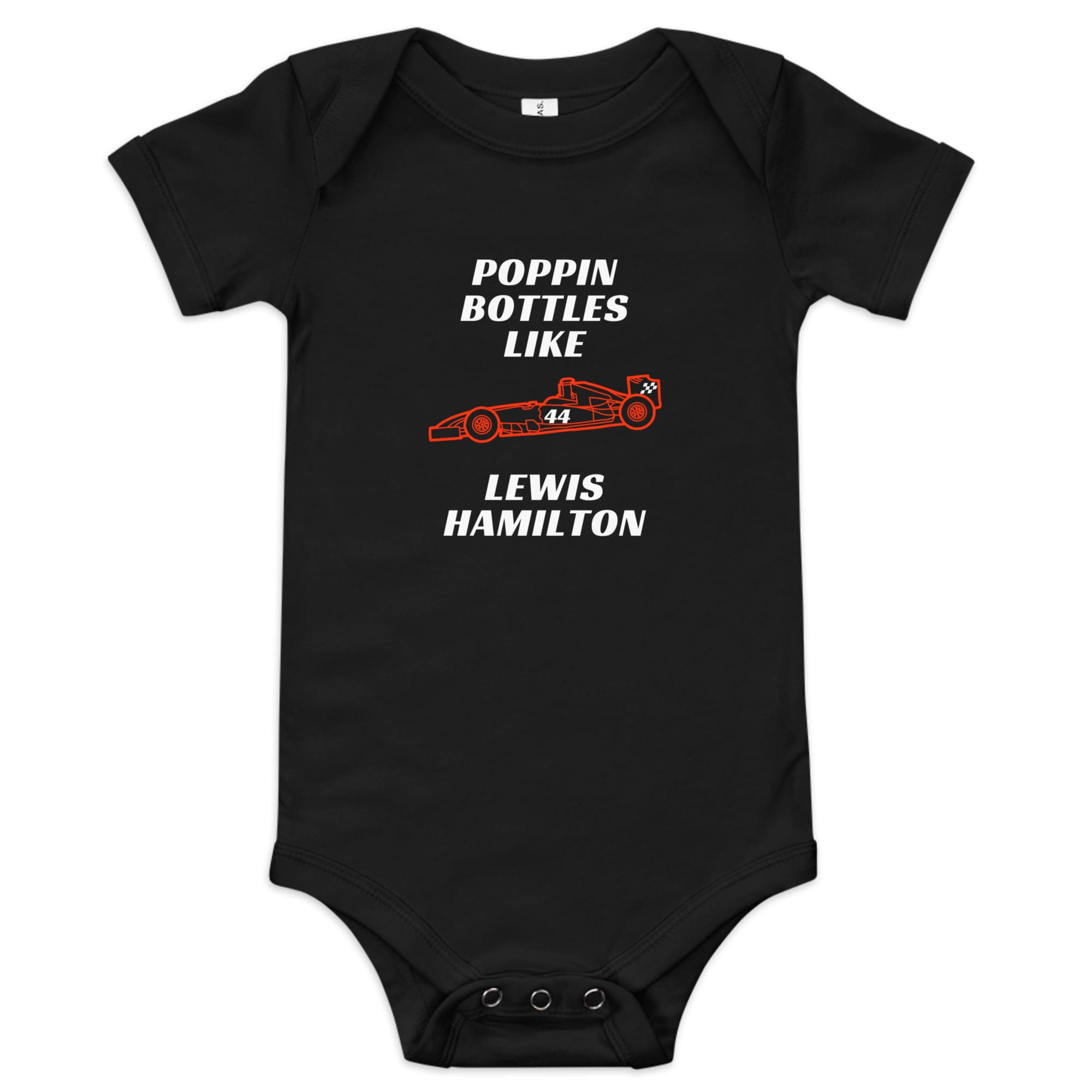 F1 Baby Onesie, Poppin Bottles like Lewis Hamilton, Formula One - Scuderia Ferrari - Image 9